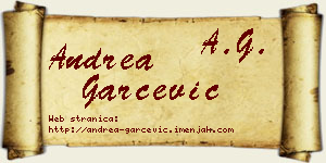 Andrea Garčević vizit kartica